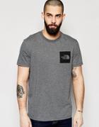 The North Face T-shirt With Box Logo - Gray