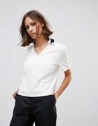 Wood Wood Chila Open Collar Top - White