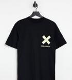 Collusion Unisex T-shirt With Logo Print In Black