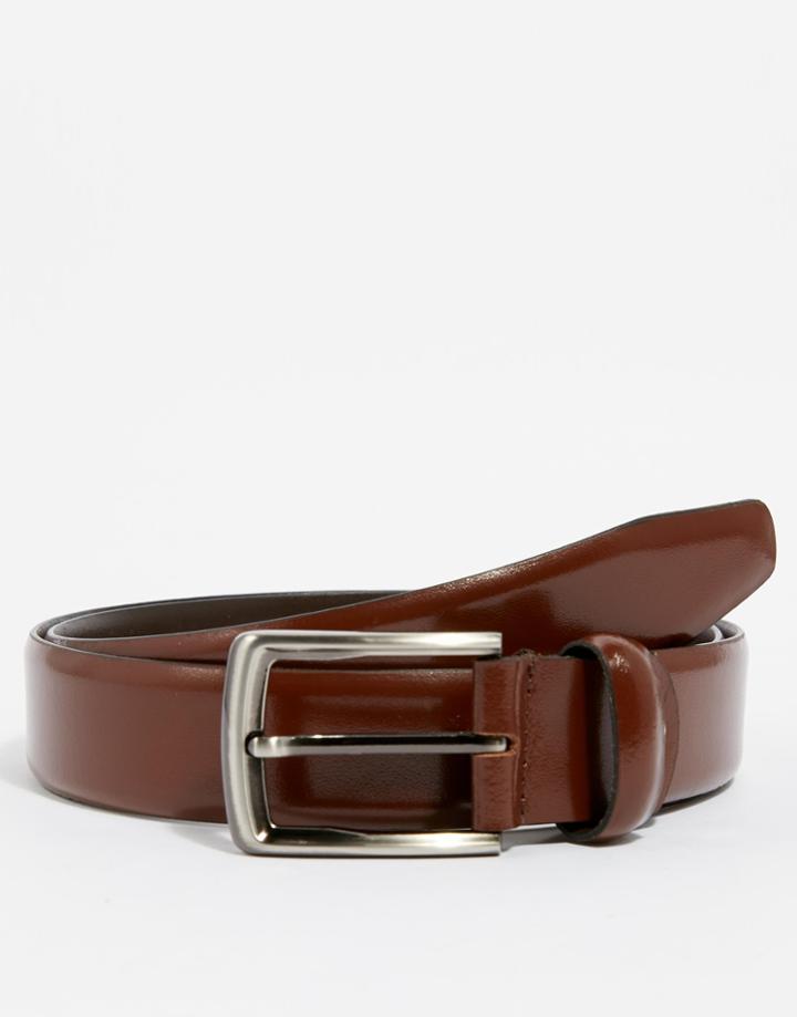 Gregory's Smart Skinny Leather Belt 3.5cm - Brown