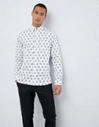 Ted Baker Shirt With Geo Floral Print - White