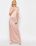 Selected Astelle Slinky Maxi Dress - Adobe Rose