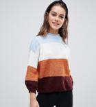 Y.a.s Petite Color Block Sweater - Multi