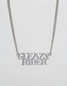 Sacred Hawk Sleazy Rider Curb Chain Necklace - Silver