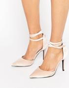 Shoelab Tie Ankle Court Shoe - Beige
