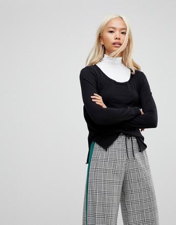 Sutle Luxury Joy Long Knit Sweater - Black
