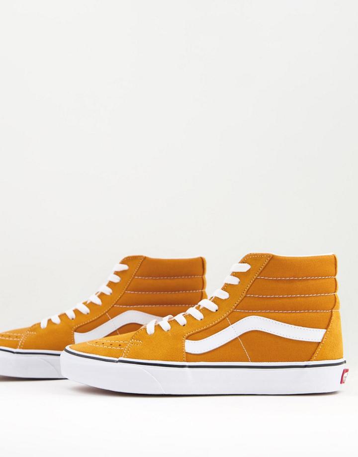 Vans Sk8-hi Sneakers In Orange-yellow