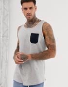 Le Breve Contrast Pocket Tank - Multi