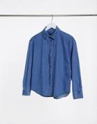 Bolongaro Trevor Jolene Denim Shirt In Mid Indigo-blue