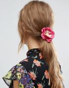 Asos Lotus Flower Hair Tie - Red