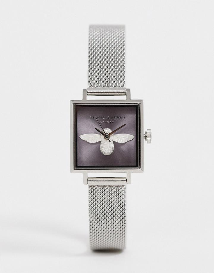 Olivia Burton 3d Bee Sunray Watch In Silver And Lilac