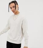Collusion Tall Sweatshirt In Ecru - White