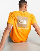 The North Face Box Nse T-shirt In Orange