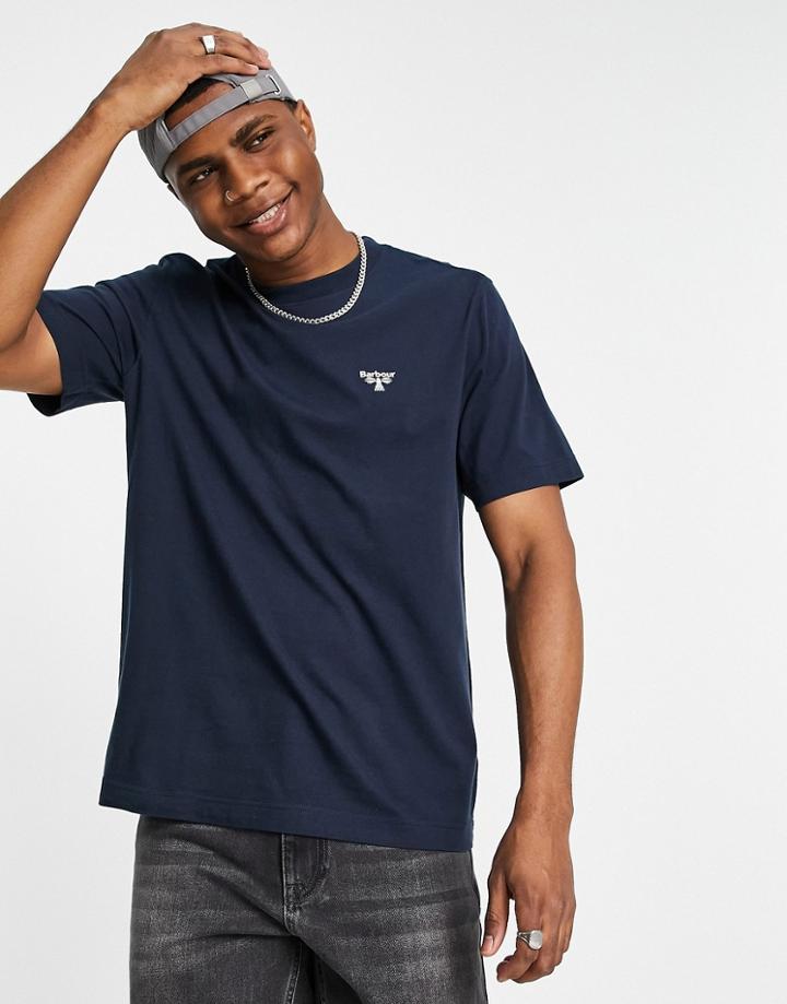 Barbour Beacon Small Logo Relaxed Fit T-shirt In Navy