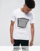 Asos Tall Muscle T-shirt With Circle Print - White