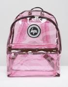 Hype Transparent Pink Backpack - Pink