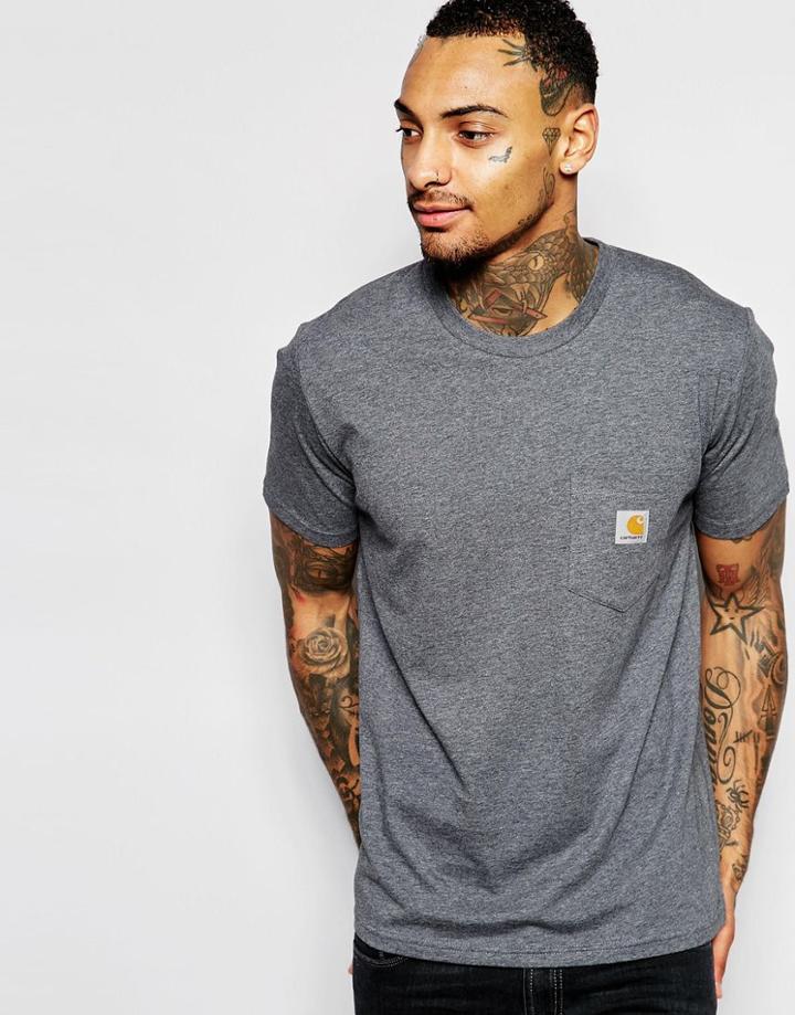Carhartt Pocket T-shirt - Dark Gray Heather