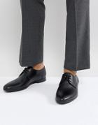 Hugo By Hugo Boss Pariss Embossed Calf Leather Lace Up Derby Shoes In Black - Black