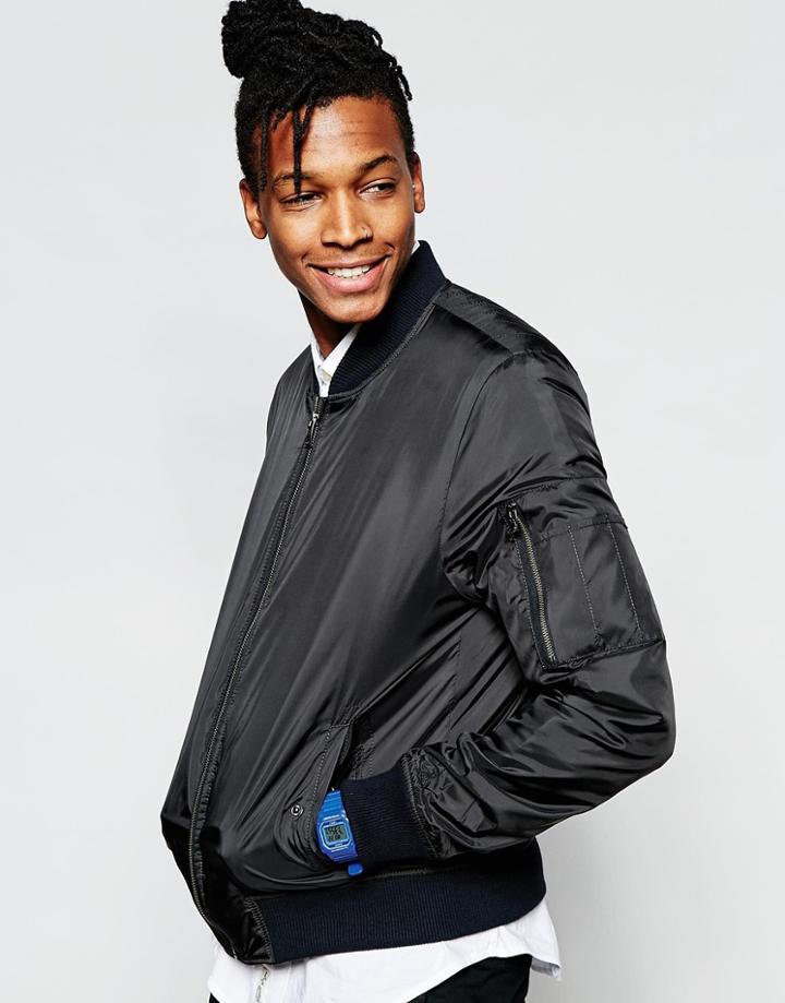 Original Penguin Bomber Jacket - Black