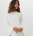 River Island Blouse With High Neck In Cream - Cream