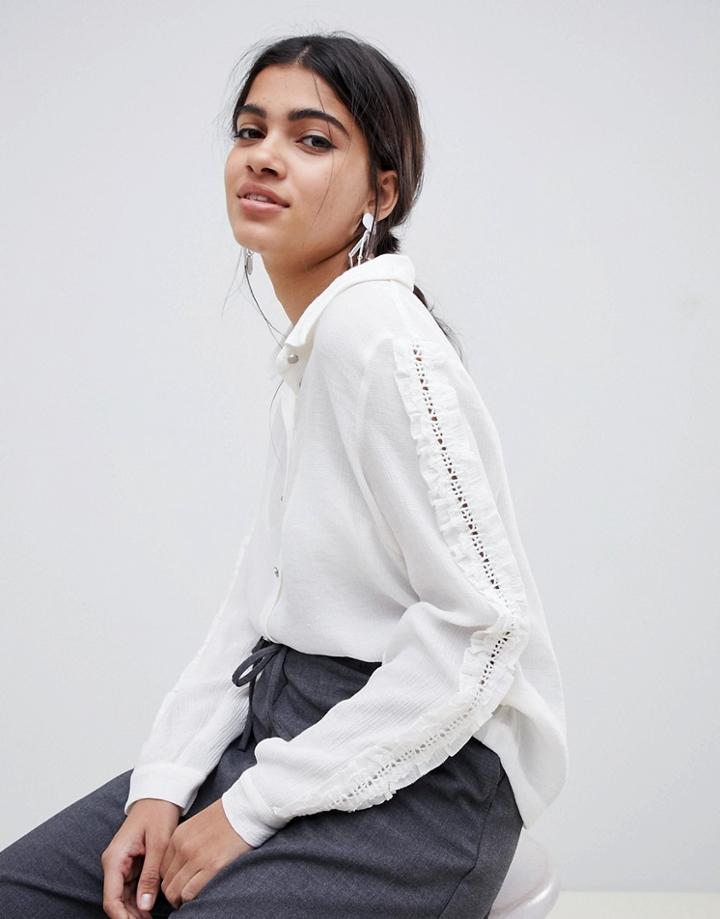 Suncoo Cut Out Detail Shirt - White