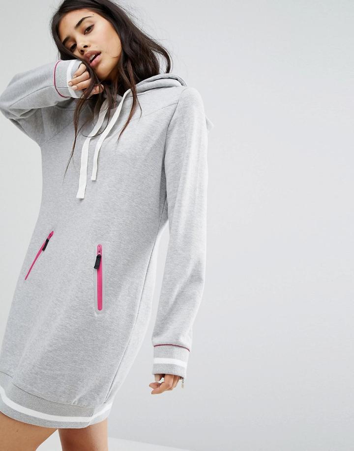 Minkpink Move Sweat Dress - Gray