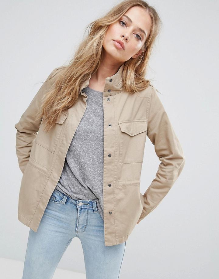 Vero Moda Short Parka - Brown