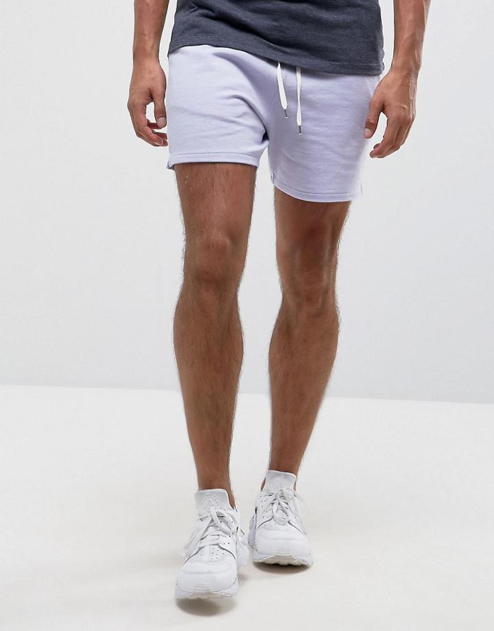 Asos Jersey Short In Purple - Purple
