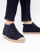 Selected Homme Spanish Espadrille Chukka Boots - Navy
