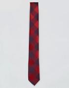 7x Check Tie - Red