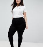 New Look Curve Raw Hem Skinny Jean - Black