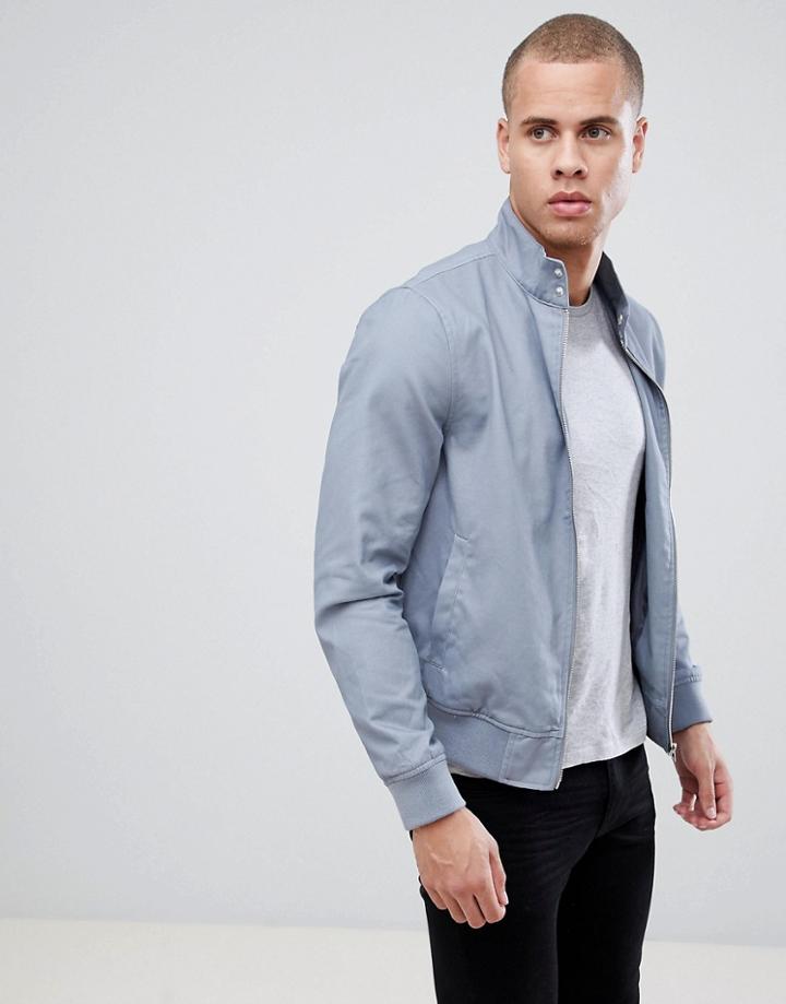 New Look Harrington Jacket In Light Blue - Blue