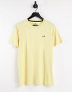 Hollister Icon Logo T-shirt In Gold