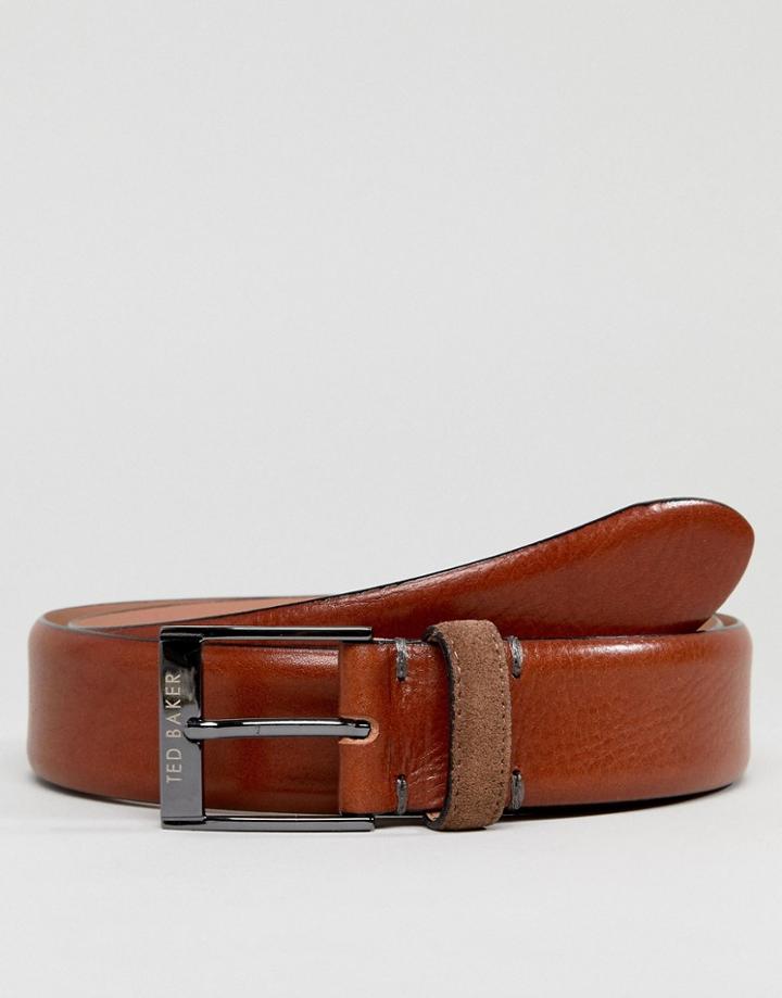 Ted Baker Pests Belt In Leather - Brown
