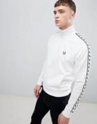 Fred Perry Sports Authentic Taped Track Jacket In White - White