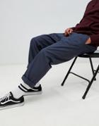 Weeekday Bosse Pants In Navy - Navy
