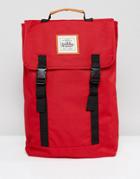 Artsac Workshop Double Clip Backpack In Red - Red