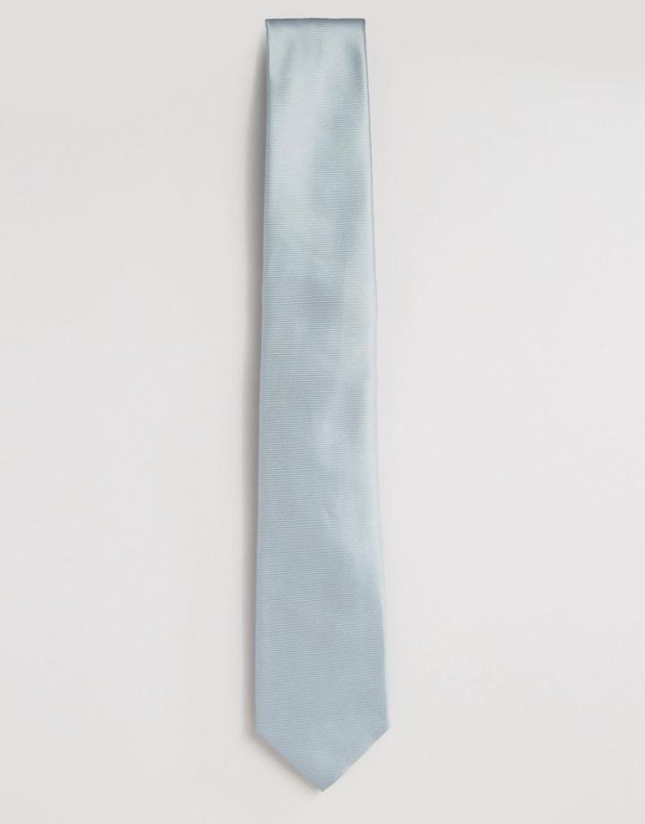 Asos Wedding Tie In Light Blue - Blue