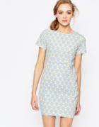 Sugarhill Boutique Dina Paneled Tunic Dress - Pastel Blue