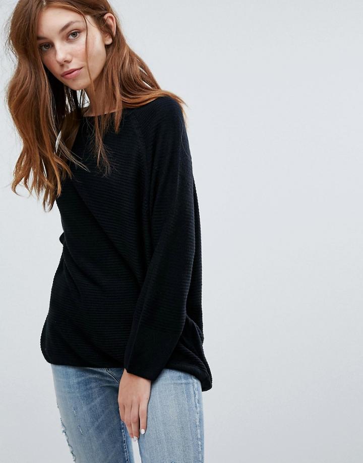 Jdy Ribbed Knitted Sweater - Black