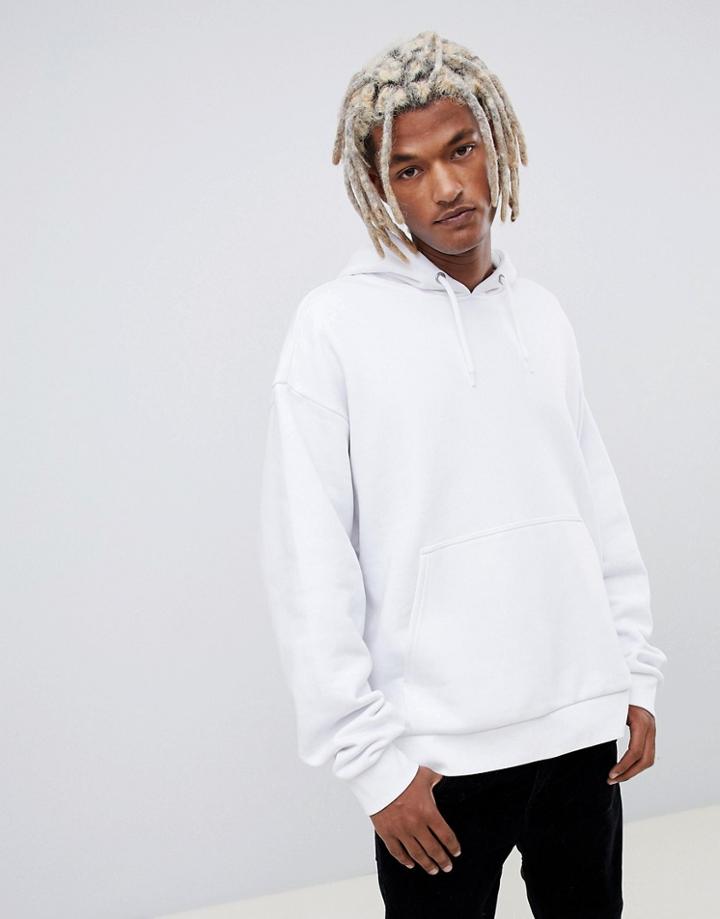 Weekday Big Hawk Hoodie White - White