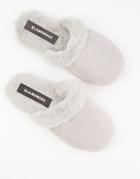 Glamorous Fluffy Slippers In Gray-grey