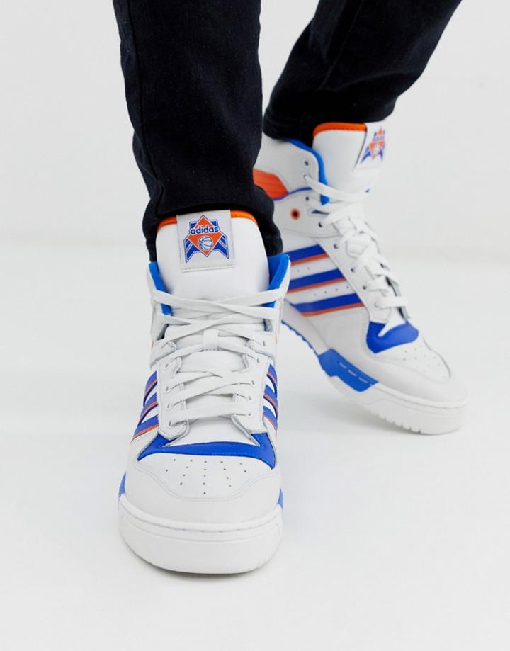 Adidas Originals Rivalry Hi-top Sneakers In White - White