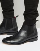 Base London Xxi Compton Leather Chelsea Boots - Black