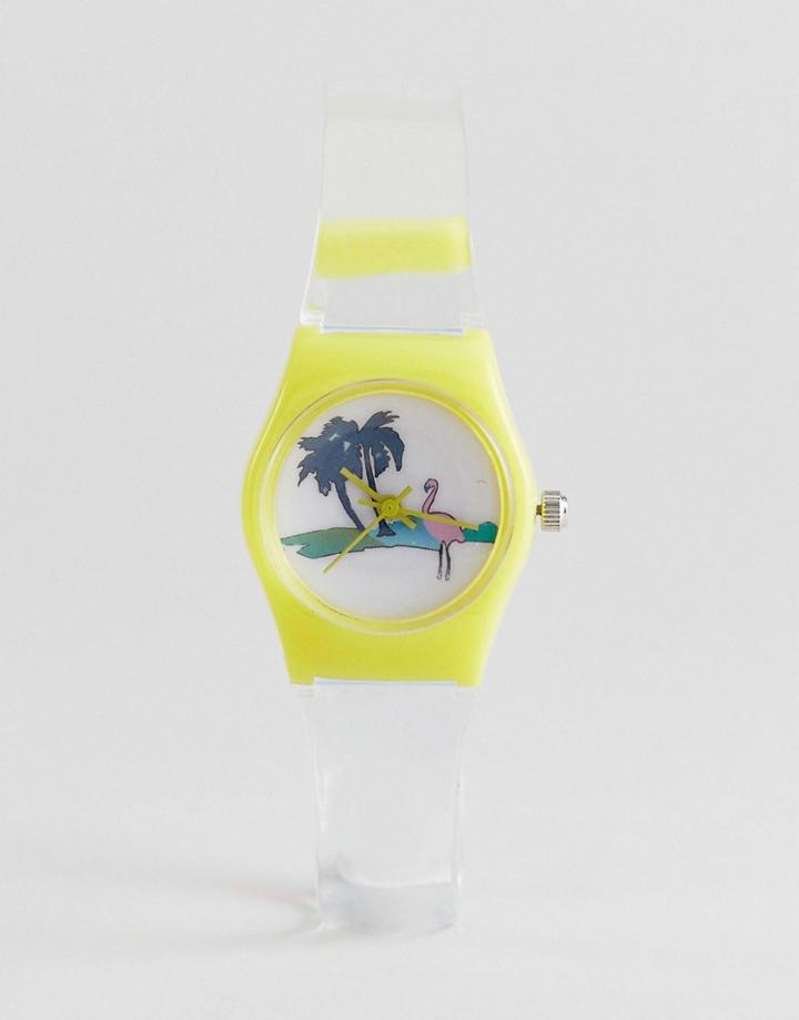 Asos Mini Flamingo Watch - Multi
