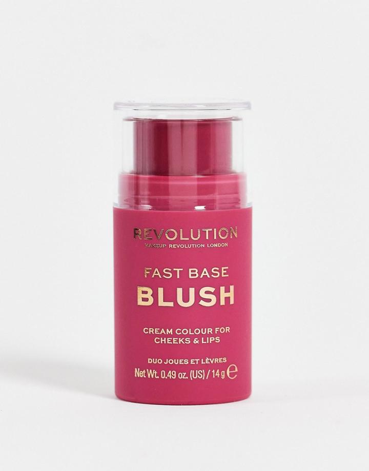 Revolution Fast Base Blush Stick - Raspberry-pink
