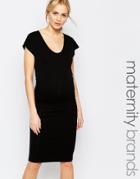Isabella Oliver Cap Sleeve Pencil Dress - Black