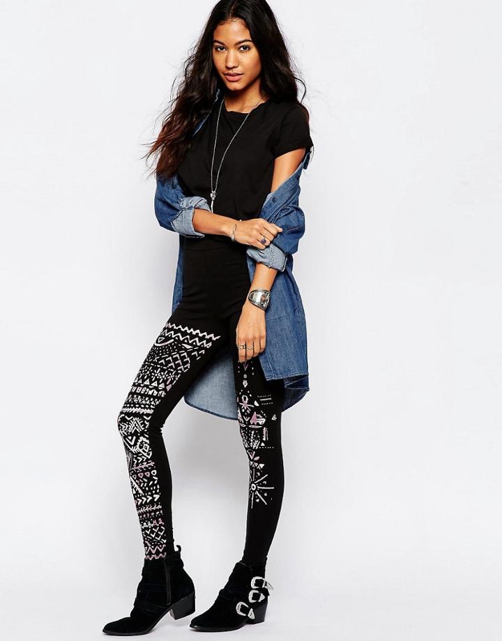 Asos Ultimate Festival Leggings - Multi
