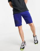 Under Armour Training Rival Collegiate Logo Shorts In Blue-blues