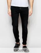 D.i.e. Smoke Super Skinny Jeans In Worn Black Wash - Black Wash 1